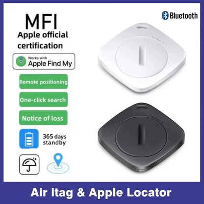 MFi Certified Smart Pet Tracker Compatible with Apple Find My, Bluetooth Pet Tag with Sound Alert, Lost Mode & Location Sharing